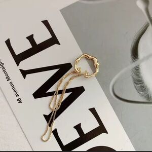 Luxury Gold Chain Ear Cuff Earrings